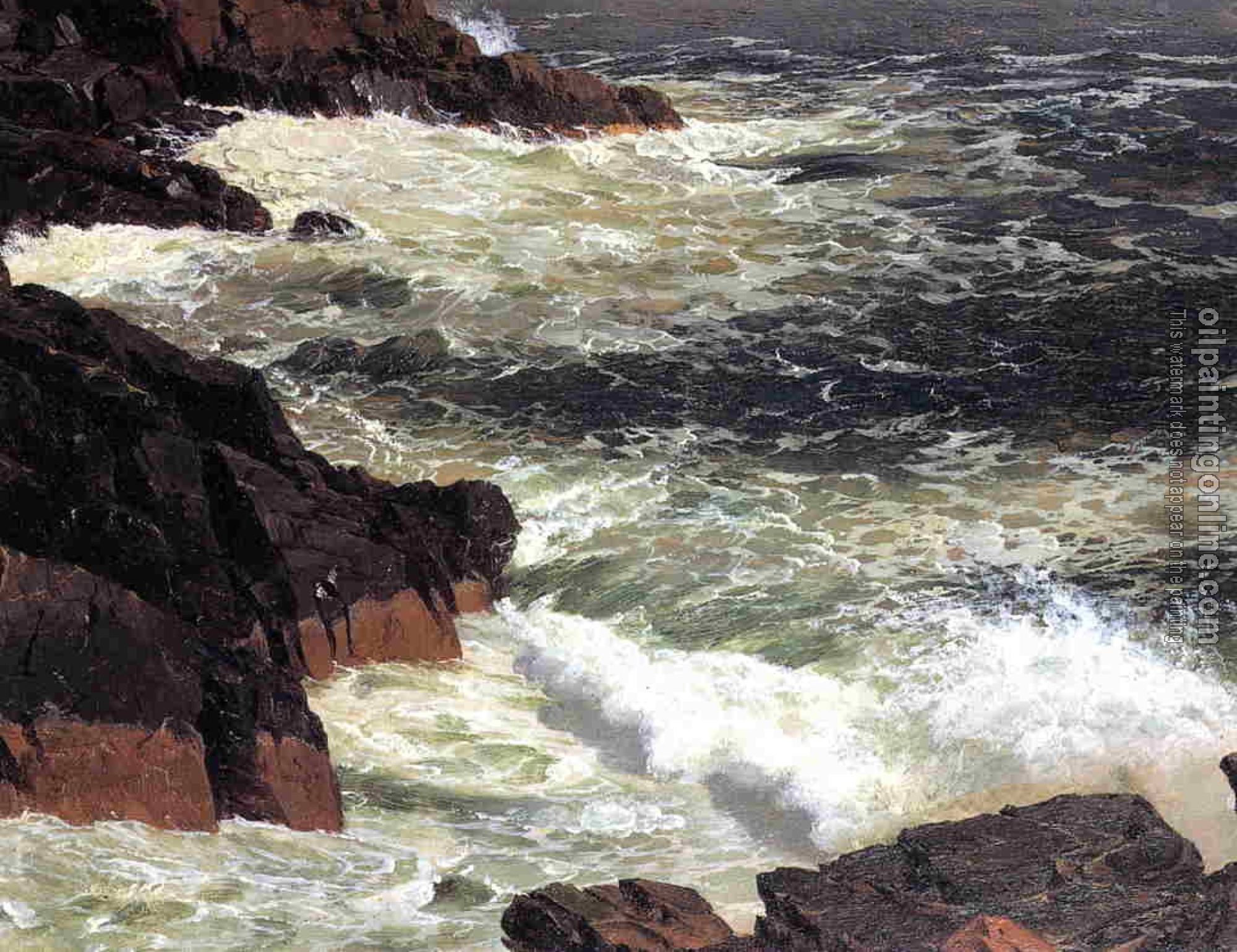 Frederic Edwin Church - Rough Surf, Mount Desert Island